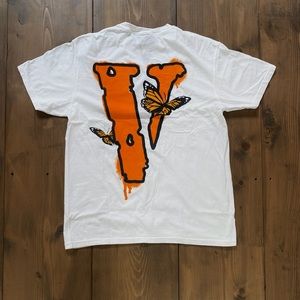 Vlone juice wrld shirt legends never die butterfly